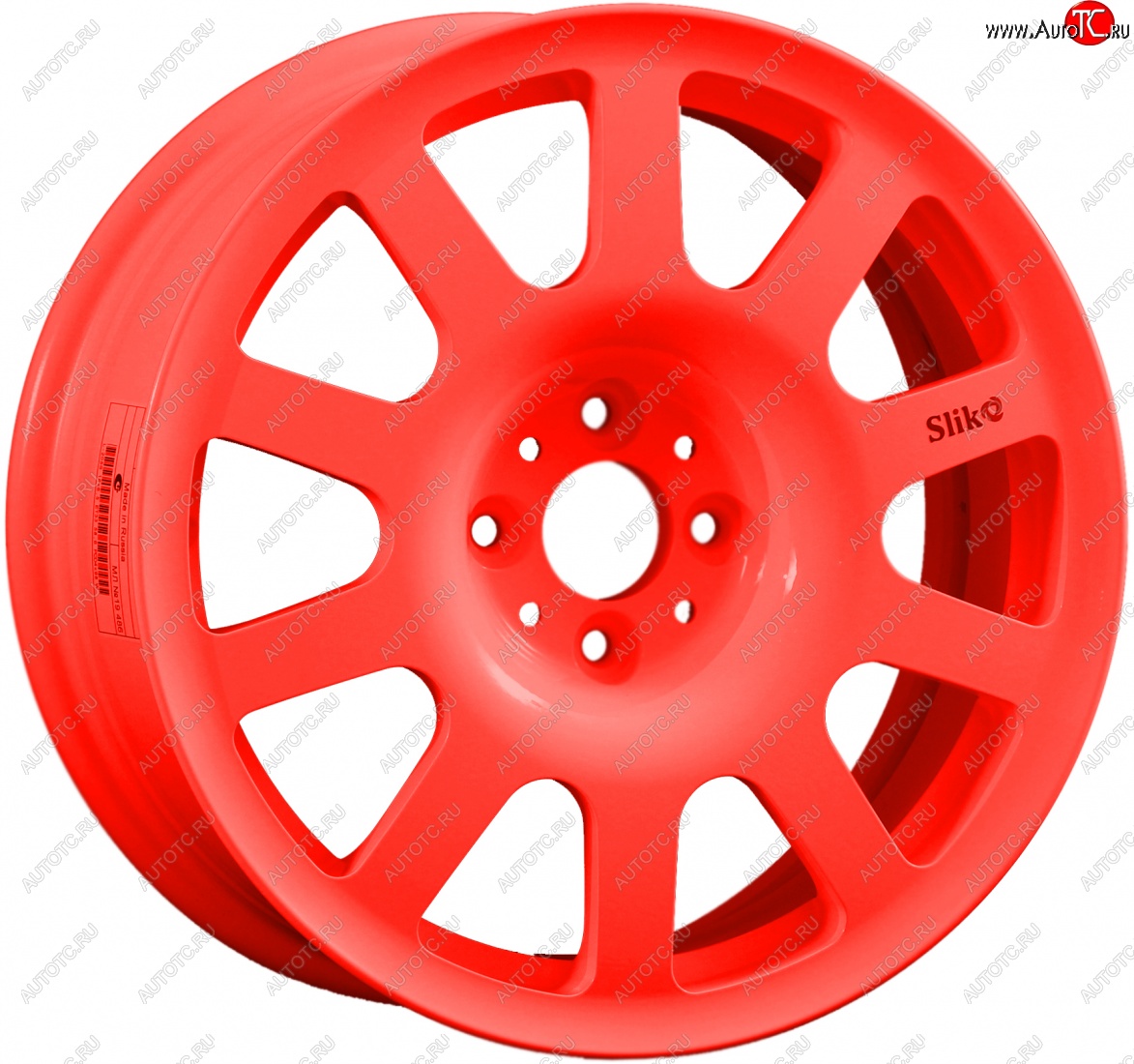 11 049 р. Кованый диск Slik SPORT R16x6.5 Candy алый 6.5x16   (Цвет: Candy алый 6.5x16)  с доставкой в г. Кемерово