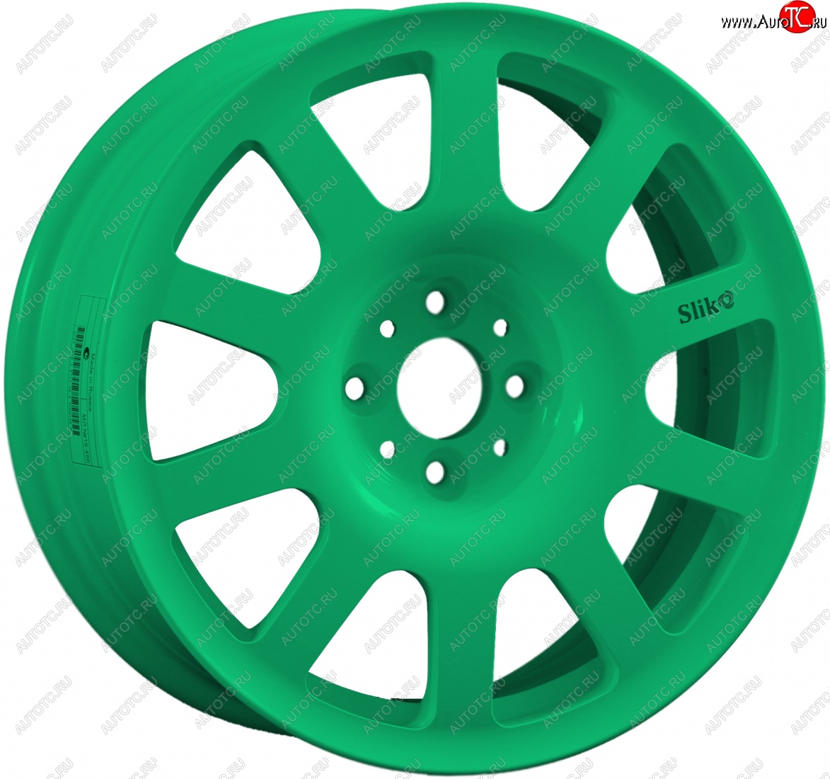 11 049 р. Кованый диск Slik SPORT R16x6.5 Candy Green изумрудно-зеленый 6.5x16   (Цвет: Candy Green изумрудно-зеленый 6.5x16)  с доставкой в г. Кемерово