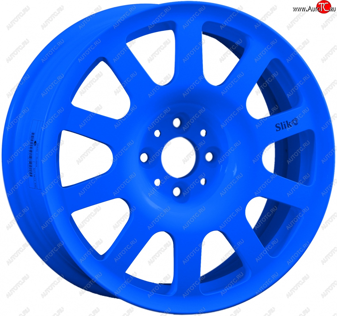 11 049 р. Кованый диск Slik SPORT R16x6.5 Candy BLUE синий 6.5x16   (Цвет: Candy BLUE синий 6.5x16)  с доставкой в г. Кемерово