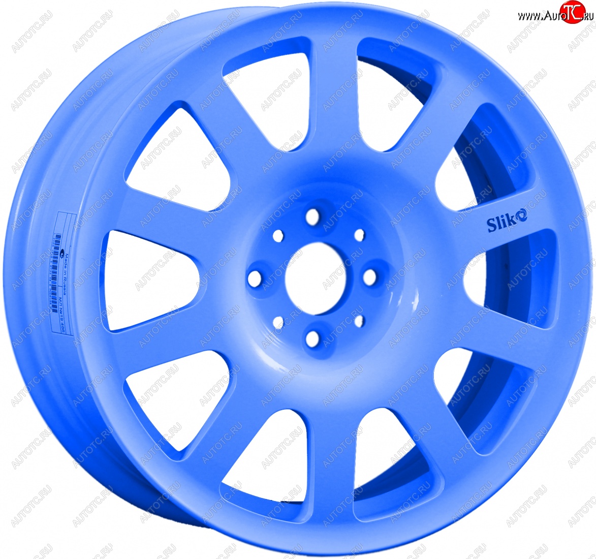 10 349 р. Кованый диск Slik SPORT R16x6.5 Синий (Blue) 6.5x16   (Цвет: Blue)  с доставкой в г. Кемерово