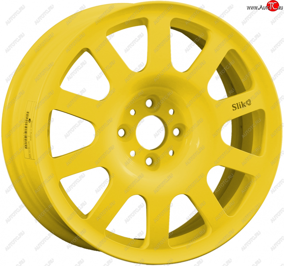 10 349 р. Кованый диск Slik SPORT R16x6.5 Ярко желтый RAL 1021 (YELLOW) 6.5x16   (Цвет: YELLOW)  с доставкой в г. Кемерово