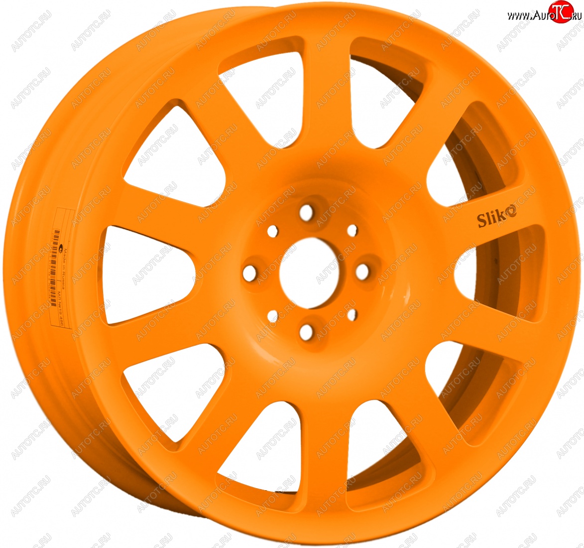 10 349 р. Кованый диск Slik SPORT R16x6.5 Ярко-оранжевый (ORANGE) 6.5x16   (Цвет: ORANGE)  с доставкой в г. Кемерово