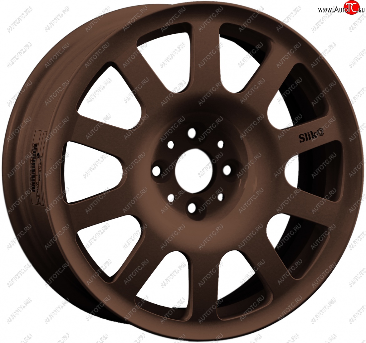 10 399 р. Кованый диск Slik SPORT R16x6.5 Бронза (BRZ) 6.5x16   (Цвет: BRZ)  с доставкой в г. Кемерово