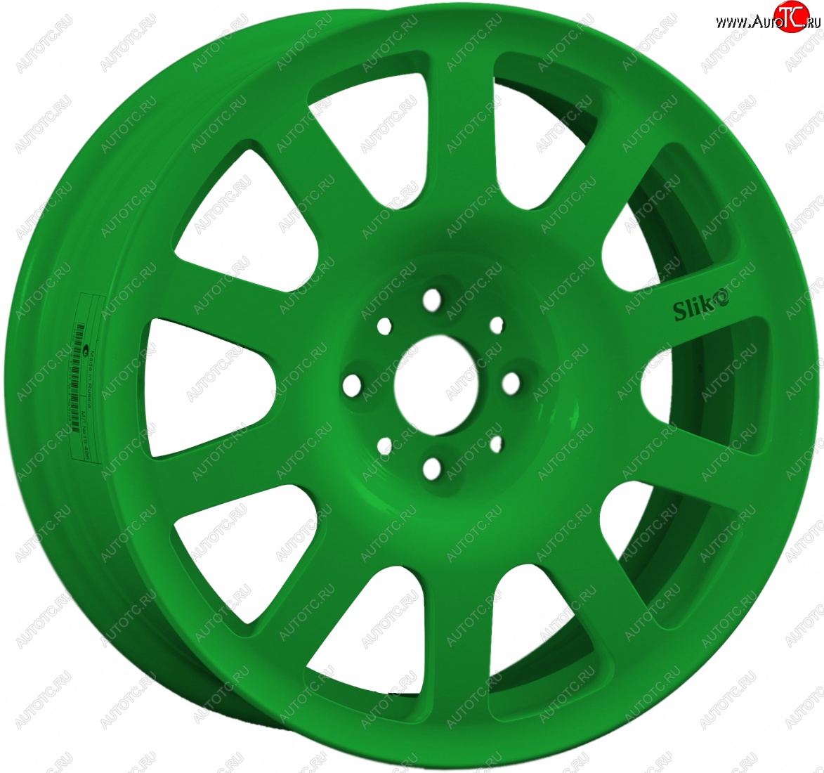 10 199 р. Кованый диск Slik SPORT R16x6.5 Зеленый (Green) 6.5x16   (Цвет: Green)  с доставкой в г. Кемерово