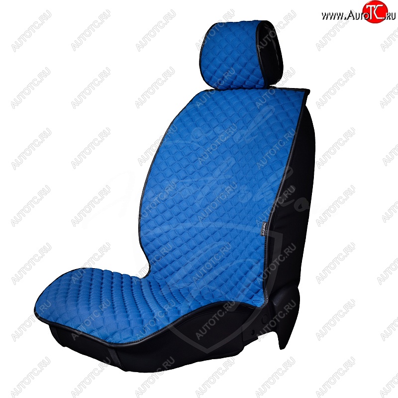 2 799 р. Универсальная накидка на сиденья Lord Autofashion Кристалл (трикотаж, 2 места)   (Синий)  с доставкой в г. Кемерово