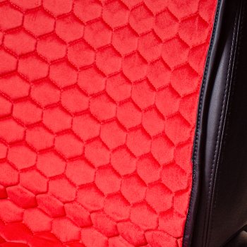 3 299 р. Комплект накидок на сиденья Lord Autofashion Тейлор (велюр, 2 места)   (Красный 4206)  с доставкой в г. Кемерово. Увеличить фотографию 2
