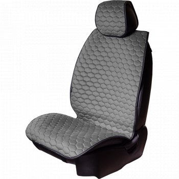 3 299 р. Комплект накидок на сиденья Lord Autofashion Тейлор (велюр, 2 места)   (Серый 715)  с доставкой в г. Кемерово. Увеличить фотографию 4