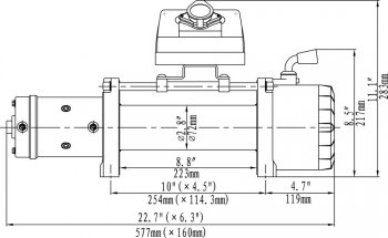 35 999 р. Лебёдка электрическая 9500 lbs 4350 кг Спорт Runva (стальной трос)    с доставкой в г. Кемерово. Увеличить фотографию 2