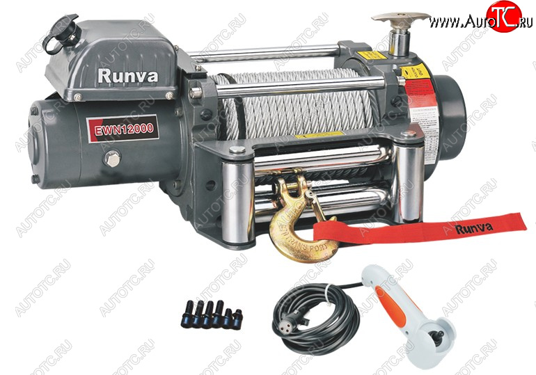73 439 р. Лебёдка электрическая Runva (индустр., 24V)   (12000 lbs (5443 кг0)  с доставкой в г. Кемерово