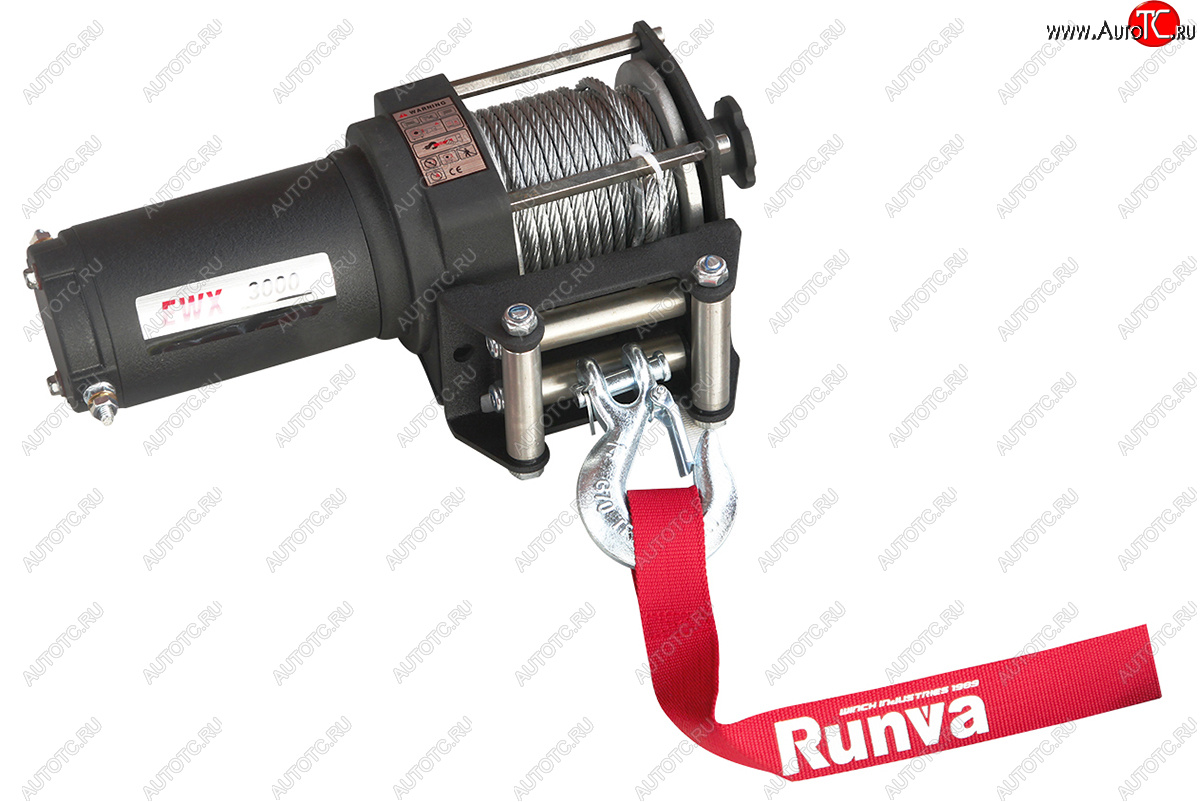 14 999 р. Лебёдка электрическая 3000A lbs 1361 кг Runva JAC S5 рестайлинг (2017-2022) (стальной трос)  с доставкой в г. Кемерово