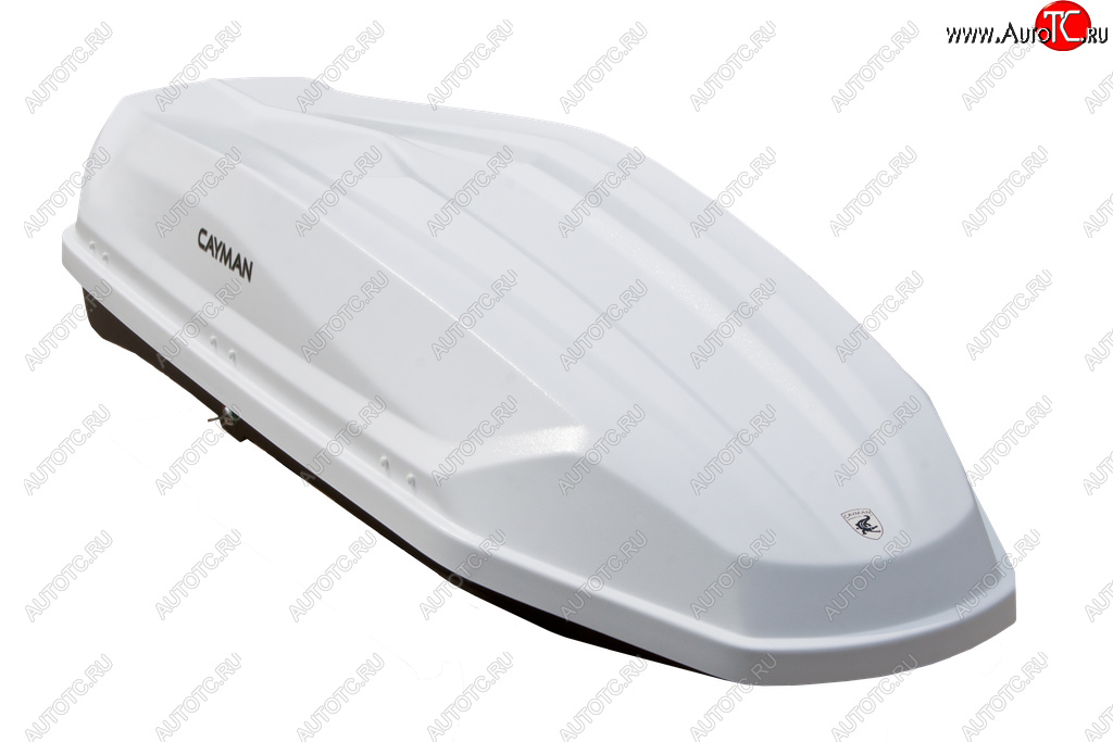 27 699 р. Автобокс CAYMAN (420 л. 196х73х38 см)   (белое тиснение)  с доставкой в г. Кемерово