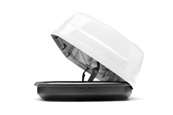 39 799 р. Багажный бокс CYBORT CarNet (460 л/206x86x40 см, двухсторонний, быстросъемные крепления краб) на крышу Mazda Atenza GG седан дорестайлинг (2002-2005) (белый матовый с защитным покрытием Raptor)  с доставкой в г. Кемерово. Увеличить фотографию 2