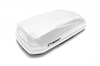 39 799 р. Багажный бокс CYBORT CarNet (460 л/206x86x40 см, двухсторонний, быстросъемные крепления краб) на крышу Mazda Atenza GG седан дорестайлинг (2002-2005) (белый матовый с защитным покрытием Raptor)  с доставкой в г. Кемерово. Увеличить фотографию 3