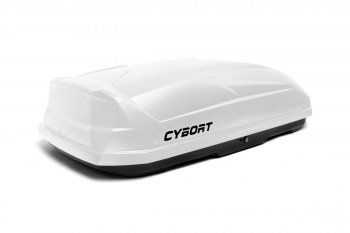 39 799 р. Багажный бокс CYBORT CarNet (460 л/206x86x40 см, двухсторонний, быстросъемные крепления краб) на крышу Mazda Atenza GG седан дорестайлинг (2002-2005) (белый матовый с защитным покрытием Raptor)  с доставкой в г. Кемерово. Увеличить фотографию 7