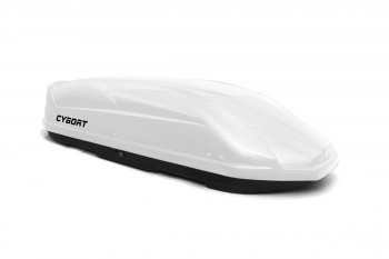 39 799 р. Багажный бокс CYBORT CarNet (460 л/206x86x40 см, двухсторонний, быстросъемные крепления краб) на крышу Mazda Atenza GG седан дорестайлинг (2002-2005) (белый матовый с защитным покрытием Raptor)  с доставкой в г. Кемерово. Увеличить фотографию 9
