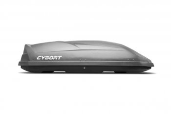 39 799 р. Багажный бокс CYBORT CarNet (460 л, двухсторонний, быстросъемные крепления краб) на крышу Skoda Scala (2019-2025) (серый матовый с защитным покрытием Raptor)  с доставкой в г. Кемерово. Увеличить фотографию 5