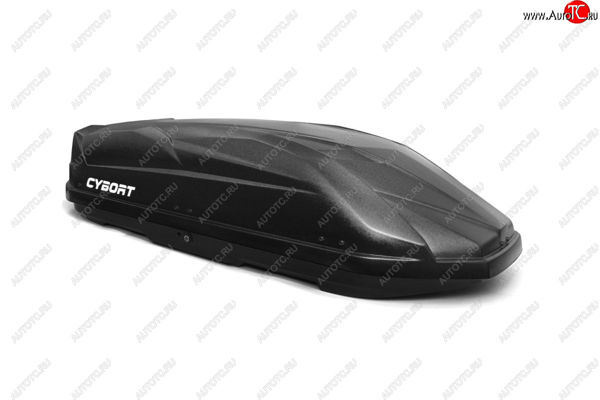 39 799 р. Багажный бокс CYBORT CarNet (460 л, двухсторонний, быстросъемные крепления краб) на крышу   (черный матовый с защитным покрытием Raptor)  с доставкой в г. Кемерово