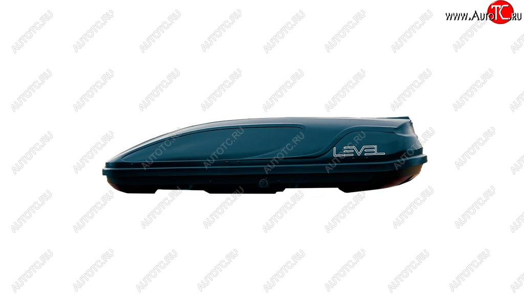 27 599 р. Автобокс LEVEL Касатка (450 л. 190х80х45 см)   (Черный)  с доставкой в г. Кемерово