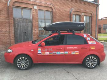 27 599 р. Автобокс LEVEL Касатка (450 л. 190х80х45 см)   (Черный)  с доставкой в г. Кемерово. Увеличить фотографию 2