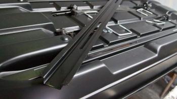 27 599 р. Автобокс LEVEL Касатка (450 л. 190х80х45 см)   (Черный)  с доставкой в г. Кемерово. Увеличить фотографию 5