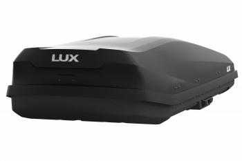 35 999 р. Багажный бокс (470 л 206х75х36 см, двусторонний) LUX IRBIS 206   (черный матовый)  с доставкой в г. Кемерово. Увеличить фотографию 4