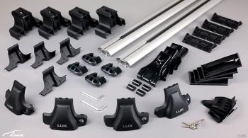 6 549 р. Универсальный багажник в сборе D-LUX 1   (с поперечинами аэро-классик LUX (длина 110 см))  с доставкой в г. Кемерово. Увеличить фотографию 3