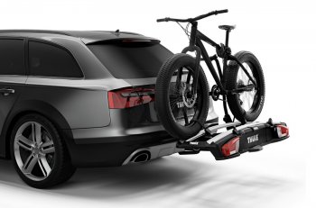 95 999 р. Велобагажник-платформа на фаркоп Thule VeloSpace XT Audi A7 4G лифтбэк дорестайлинг (2010-2014) (Для 2-х велосипедов)  с доставкой в г. Кемерово. Увеличить фотографию 3