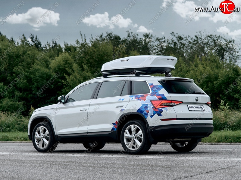 22 749 р. Багажный бокс Broomer Venture (420 л/189x89x40 см) на крышу   (Покрытие: шагрень, Цвет: чёрный)  с доставкой в г. Кемерово