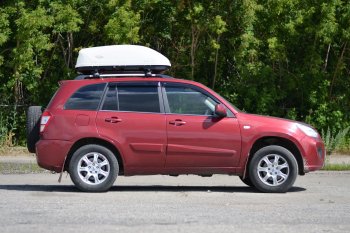 18 489 р. Автобокс PT GROUP (360л., 140х83х45, одностороннее открывание) Turino Compact белый Mazda Atenza GG седан дорестайлинг (2002-2005) (Белый)  с доставкой в г. Кемерово. Увеличить фотографию 2