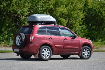 18 489 р. Автобокс PT GROUP (360л., 140х83х45, одностороннее открывание) Turino Compact серый Mitsubishi Challenger K9-W (1996-2001) (Серый)  с доставкой в г. Кемерово. Увеличить фотографию 4