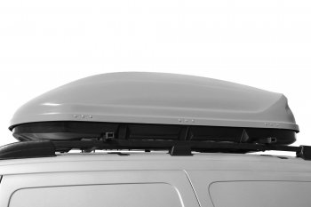 21 749 р. Автобокс PT GROUP(410л., 177х81х46, одностороннее открывание) Turino 1 серый Volkswagen Caravelle T6 дорестайлинг (2015-2019) (Серый)  с доставкой в г. Кемерово. Увеличить фотографию 2