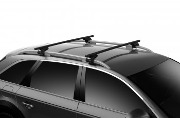 12 499 р. Прямоугольные поперечины Thule SquareBar Jeep Compass MP дорестайлинг (2016-2022) (150 см.)  с доставкой в г. Кемерово. Увеличить фотографию 3