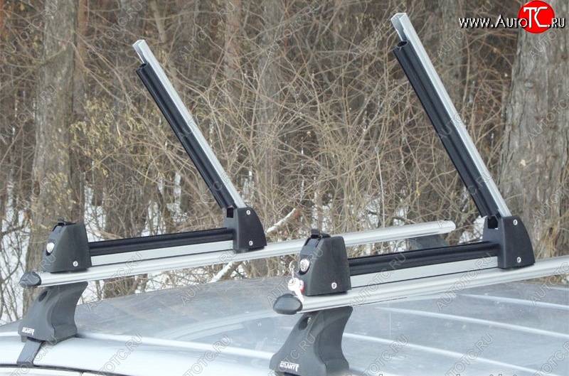 2 349 р. Крепление для 3 комплектов лыж или 2 сноубордов Amos Ski Lock 3 Great Wall Coolbear (2009-2012) (Цвет: серебристый)  с доставкой в г. Кемерово