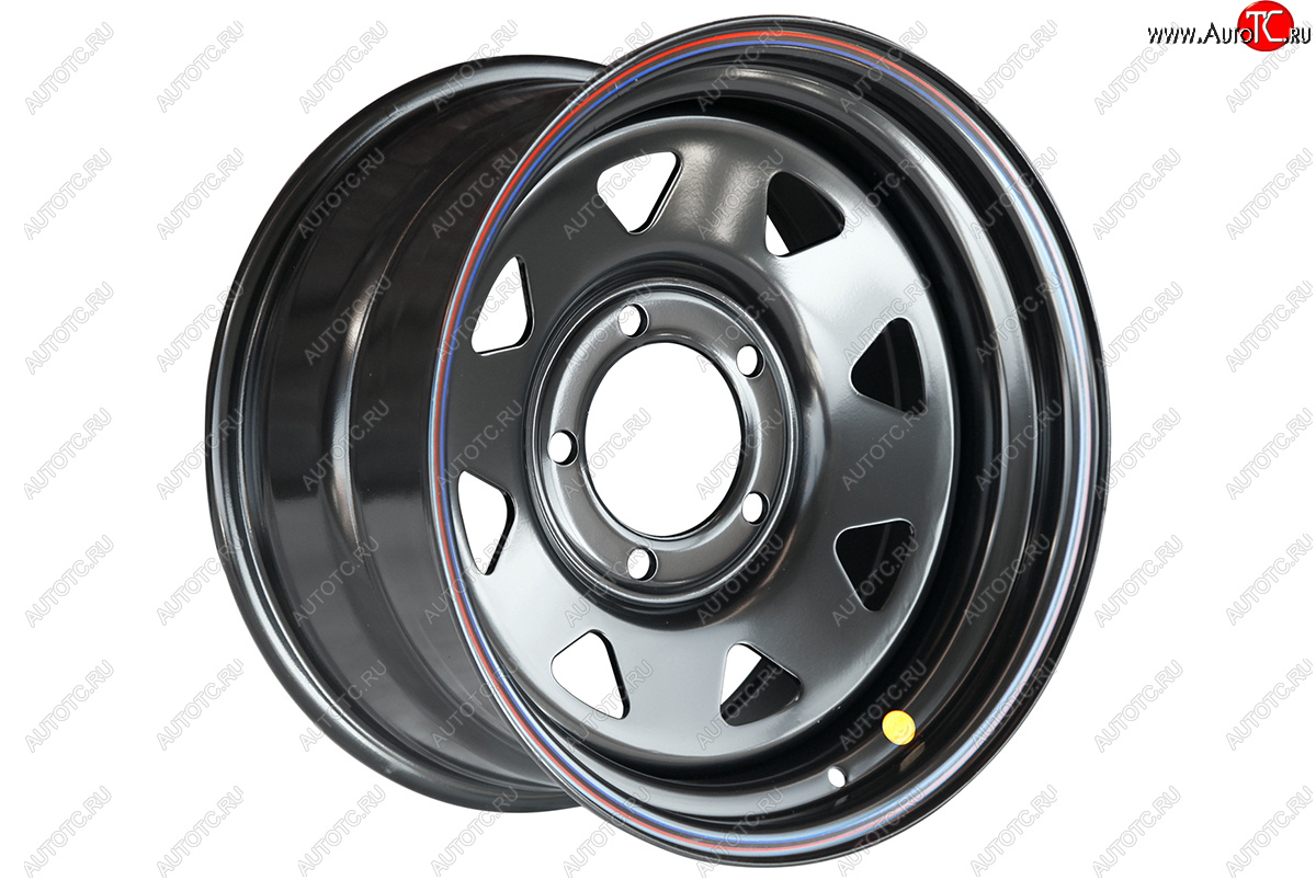 6 599 р. Штампованый диск OFF-ROAD Wheels (треугольник мелкий) 8.0x16   (Цвет: черный)  с доставкой в г. Кемерово