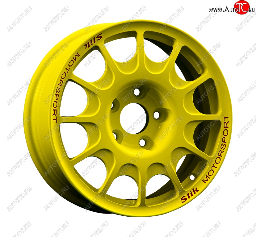 23 799 р. Кованый диск Slik Classic Sport L-1844S 5.5x15 Volkswagen Golf 2 (1983-1992) 4x100.0xDIA57.1xET45.0 (Candy ярко-желтый (Candy YELLOW))