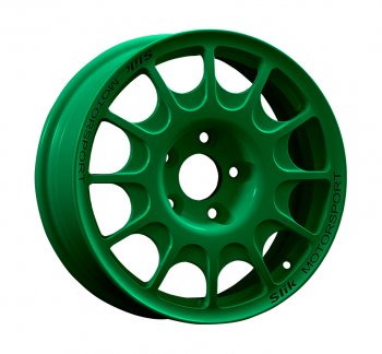 23 799 р. Кованый диск Slik Classic Sport L-1844S 5.5x15   (Candy изумрудно-зеленый (Candy Green))  с доставкой в г. Кемерово. Увеличить фотографию 1