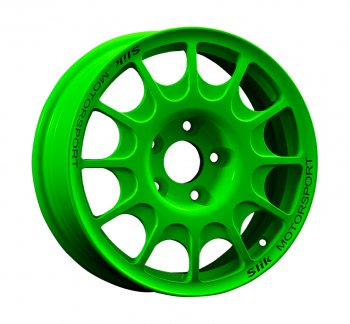 23 799 р. Кованый диск Slik Classic Sport L-1844S 5.5x15   (RAL 6038 ярко-зеленый (6038))  с доставкой в г. Кемерово. Увеличить фотографию 1