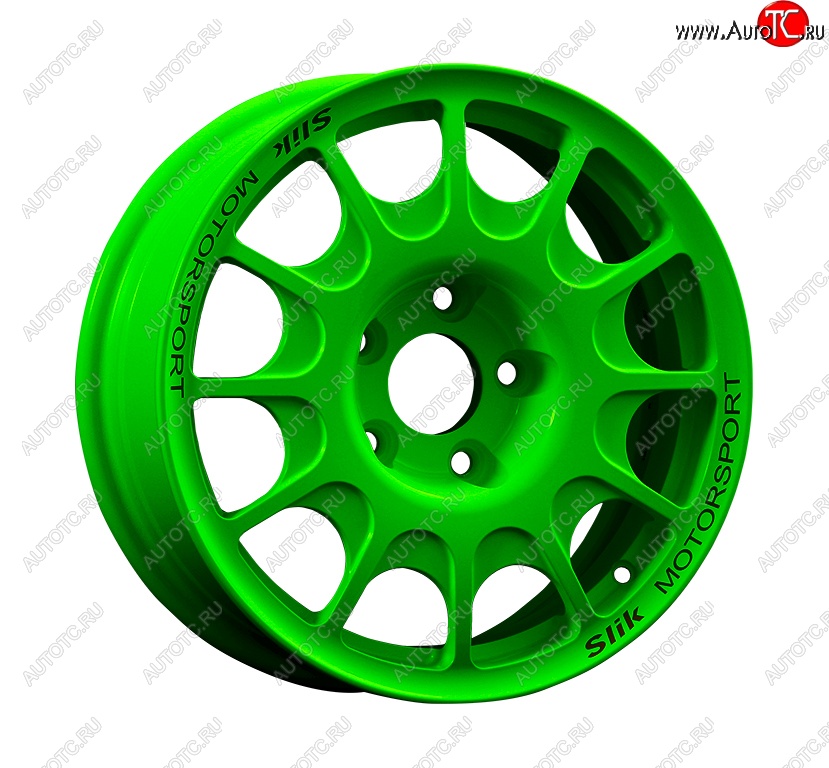 23 799 р. Кованый диск Slik Classic Sport L-1844S 5.5x15   (RAL 6038 ярко-зеленый (6038))  с доставкой в г. Кемерово