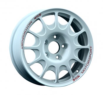 23 799 р. Кованый диск Slik Classic Sport L-1844S 5.5x15   (Белый (W))  с доставкой в г. Кемерово. Увеличить фотографию 1