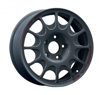 23 799 р. Кованый диск Slik Classic Sport L-1844S 5.5x15   (Графит глянцевый (GM))  с доставкой в г. Кемерово. Увеличить фотографию 1