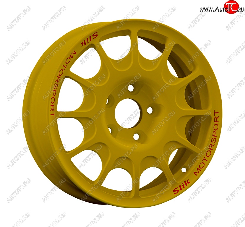 23 799 р. Кованый диск Slik Classic Sport L-1844S 5.5x15   (Ярко желтый RAL1021 (YELLOW))  с доставкой в г. Кемерово