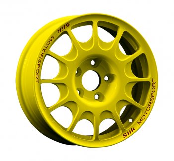 23 799 р. Кованый диск Slik Classic Sport L-1844S 6.5x15   (Candy ярко-желтый (Candy YELLOW))  с доставкой в г. Кемерово. Увеличить фотографию 1