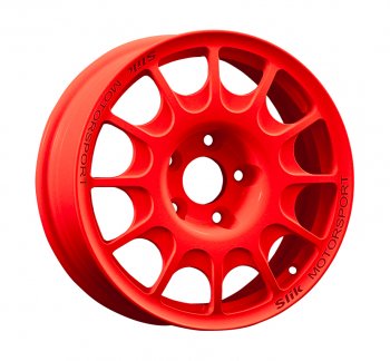 23 799 р. Кованый диск Slik Classic Sport L-1844S 6.5x15   (RAL 3026 ярко алый (3026))  с доставкой в г. Кемерово. Увеличить фотографию 1