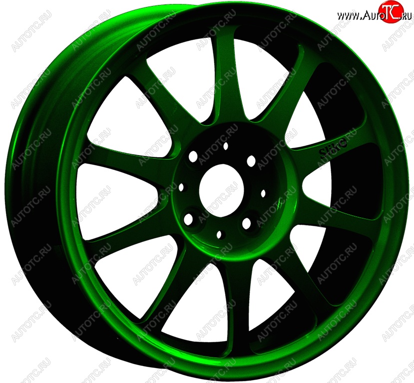 14 899 р. Кованый диск Slik Classic Sport L-5411S 6.0x15   (Зеленый (GREEEN))  с доставкой в г. Кемерово