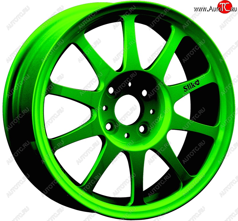14 899 р. Кованый диск Slik Classic Sport L-5411S 6.0x15   (RAL 6038 ярко-зеленый (6038))  с доставкой в г. Кемерово