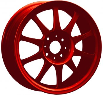 14 899 р. Кованый диск Slik Classic Sport L-5411S 6.0x15   (Candy красный (Candy RED))  с доставкой в г. Кемерово. Увеличить фотографию 1