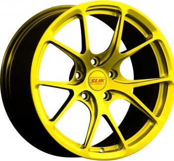 17 799 р. Кованый диск Slik TuningPro L-754 9.0x17   (Candy ярко-желтый (Candy YELLOW))  с доставкой в г. Кемерово. Увеличить фотографию 1