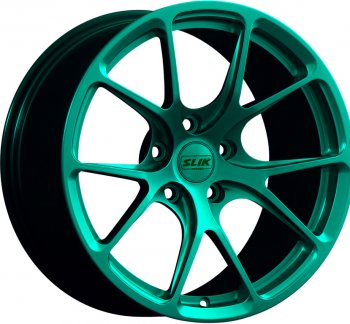17 799 р. Кованый диск Slik TuningPro L-754 9.0x17   (Candy изумрудно-зеленый (Candy Green))  с доставкой в г. Кемерово. Увеличить фотографию 1