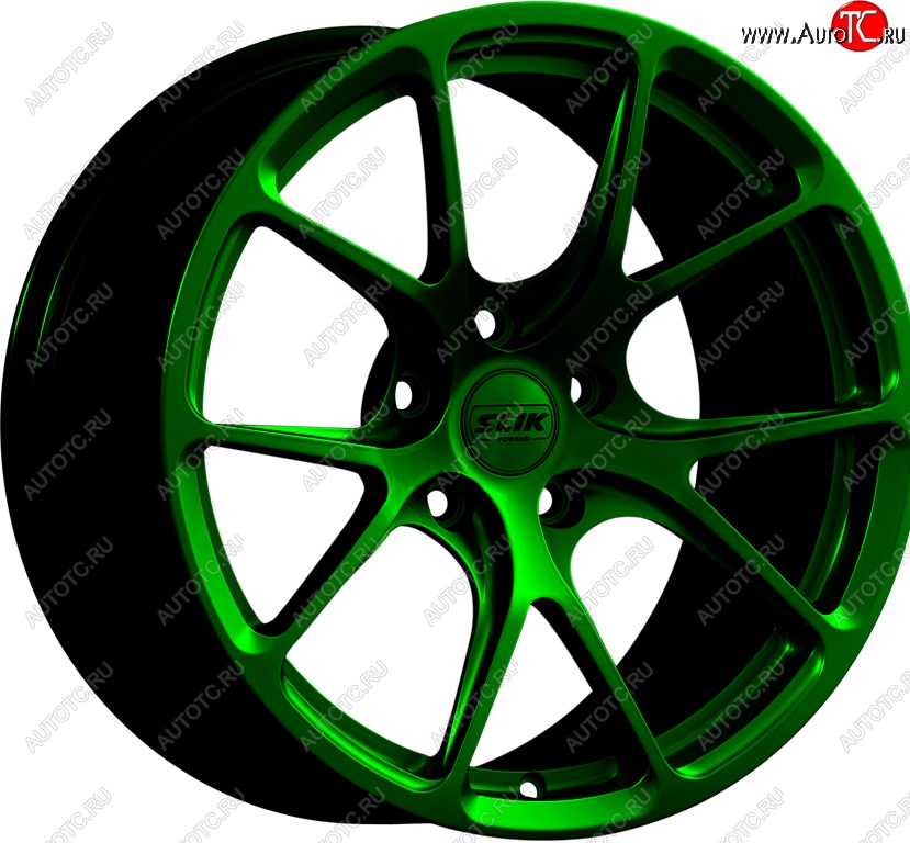 17 799 р. Кованый диск Slik TuningPro L-754 9.0x17   (Зеленый (GREEEN))  с доставкой в г. Кемерово