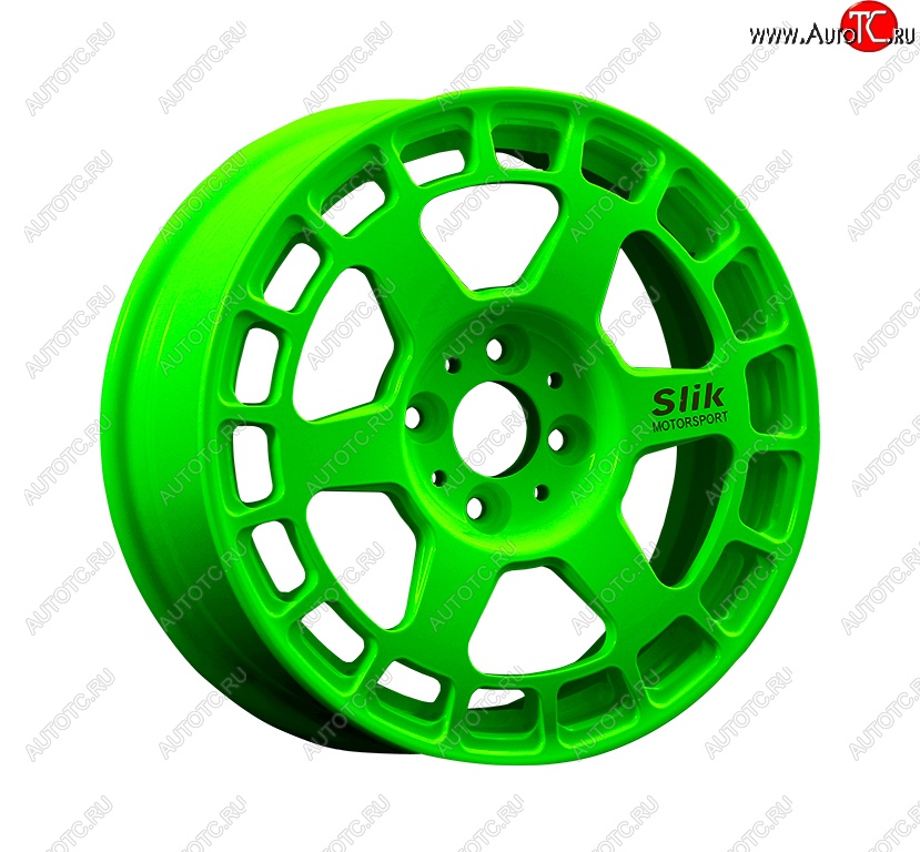 7 540 р. Кованый диск Slik Classic Sport L-151S 6.5x15   (RAL 6038 ярко-зеленый (6038))  с доставкой в г. Кемерово